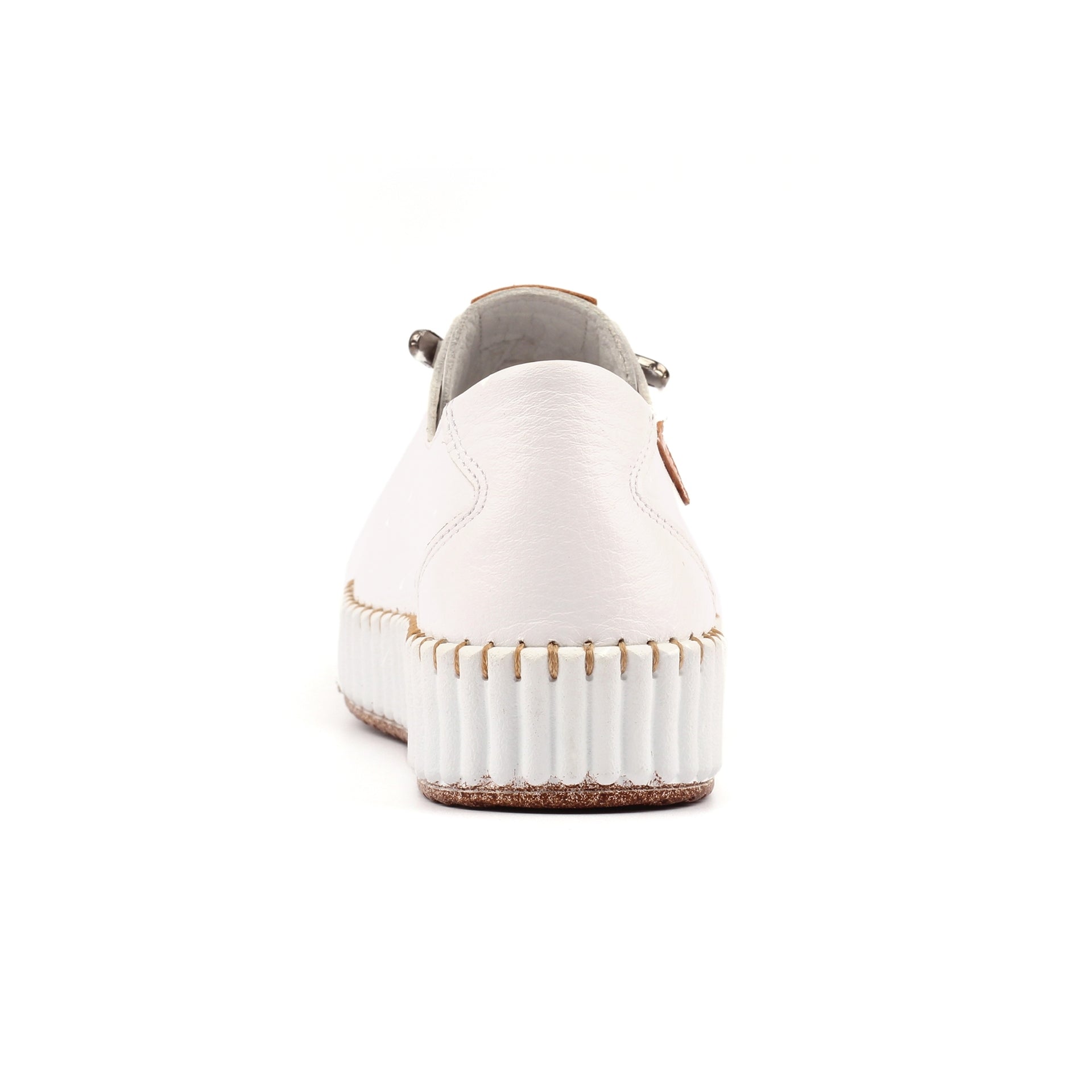 Faith White Leather Shoe