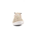 St Ives Animal Spot Leather Plimsoll