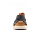 Merletta Navy Leather Sandal