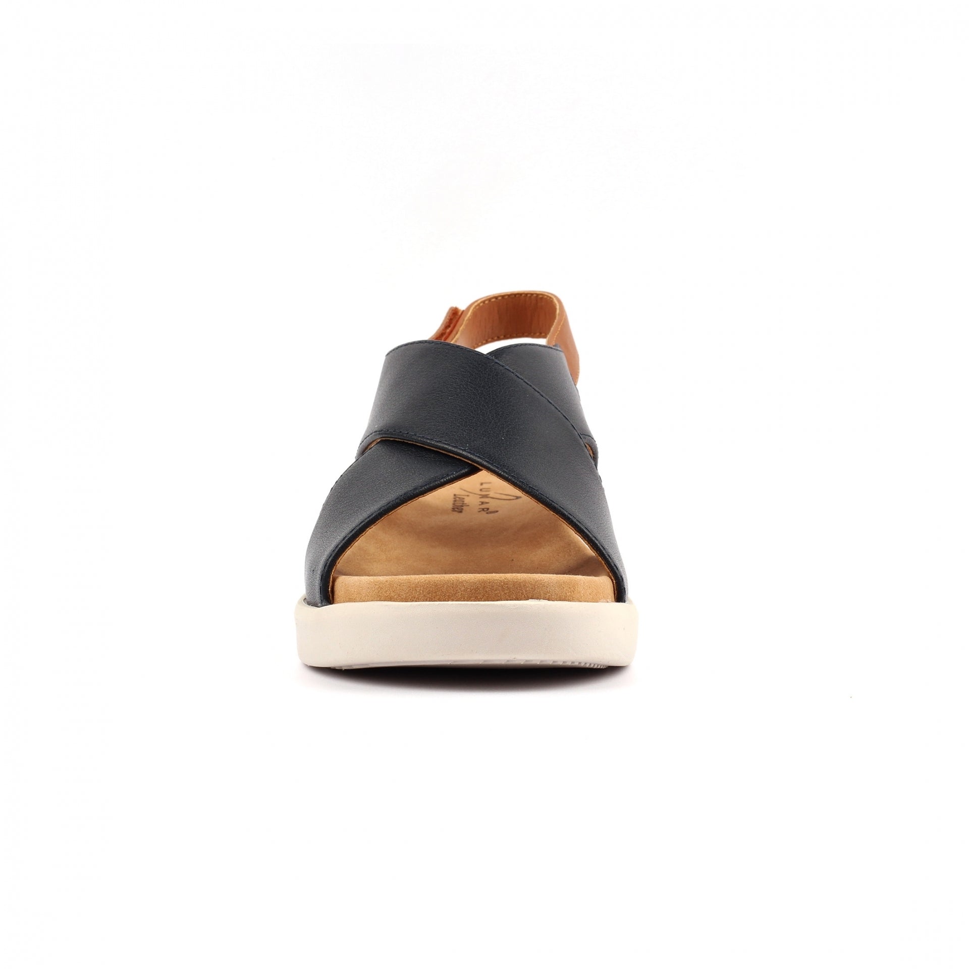 Merletta Navy Leather Sandal