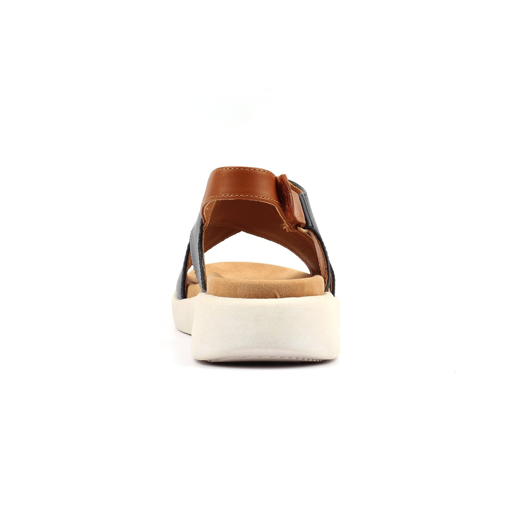 Merletta Navy Leather Sandal