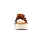 Merletta Navy Leather Sandal