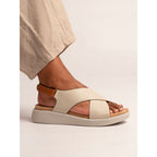 Merletta Beige Leather Shoe