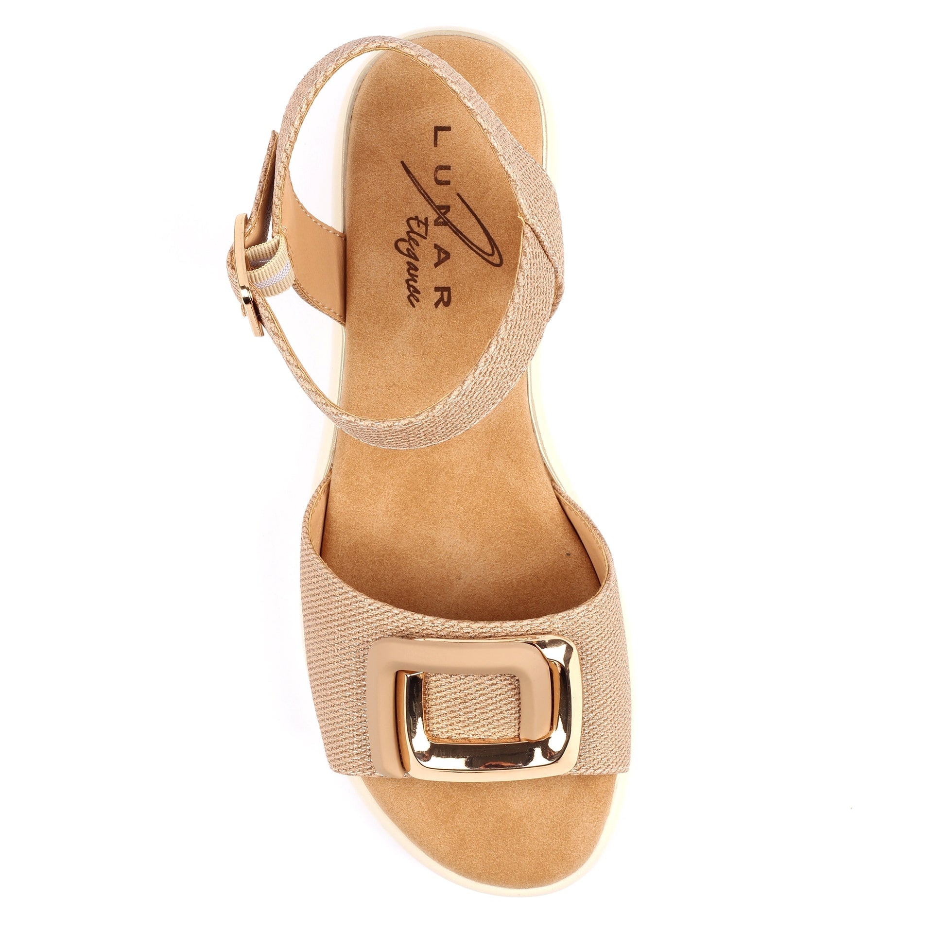 Jessika Nude Wedge Sandal