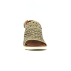 Hailey Khaki Leather Sandal
