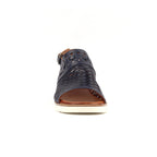 Hailey Navy Leather Sandal