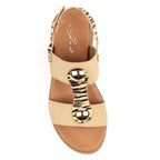 Georgia Beige Wedge Sandal