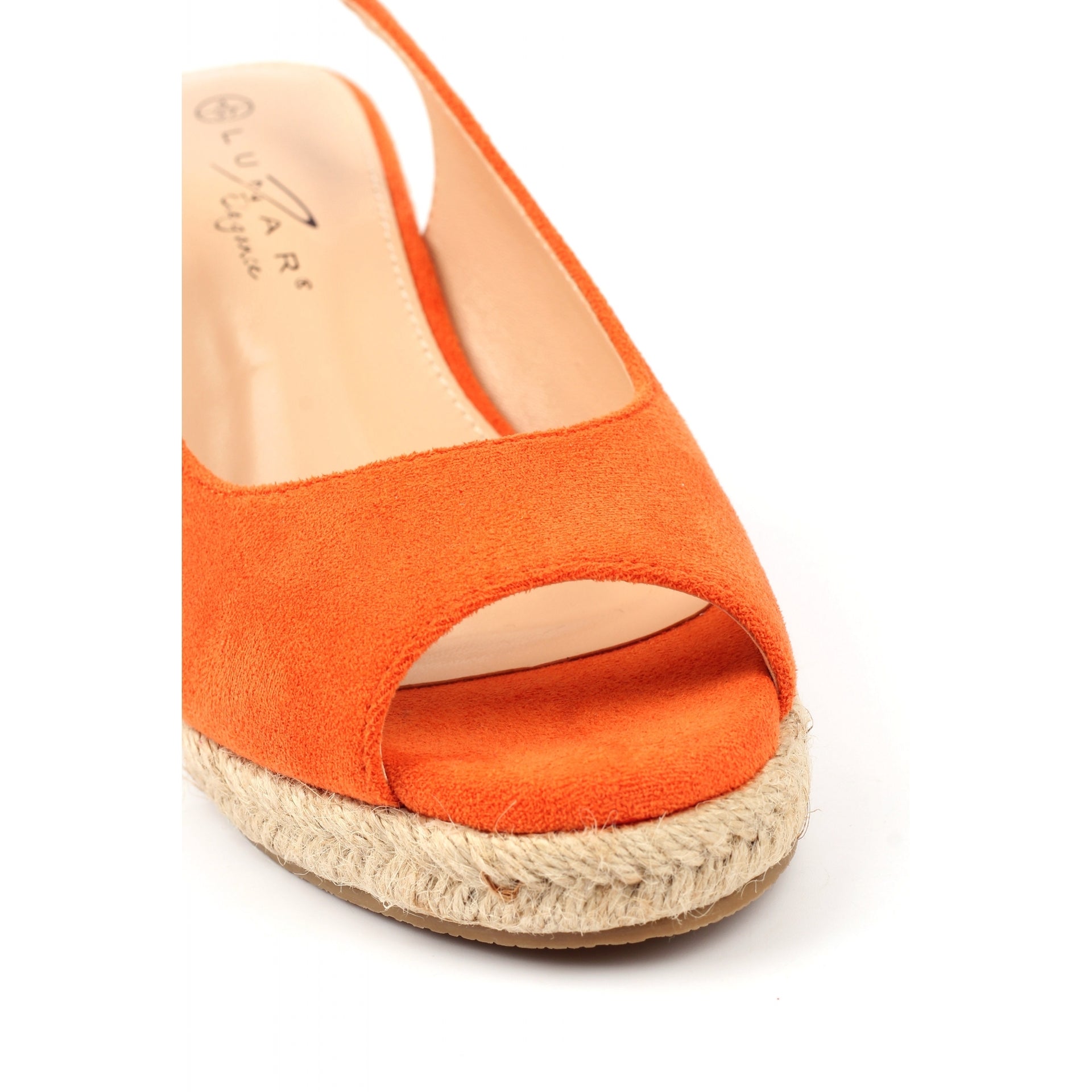 Pia Orange Wedge Shoe