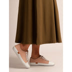 Truffle II Nude Leather Plimsoll