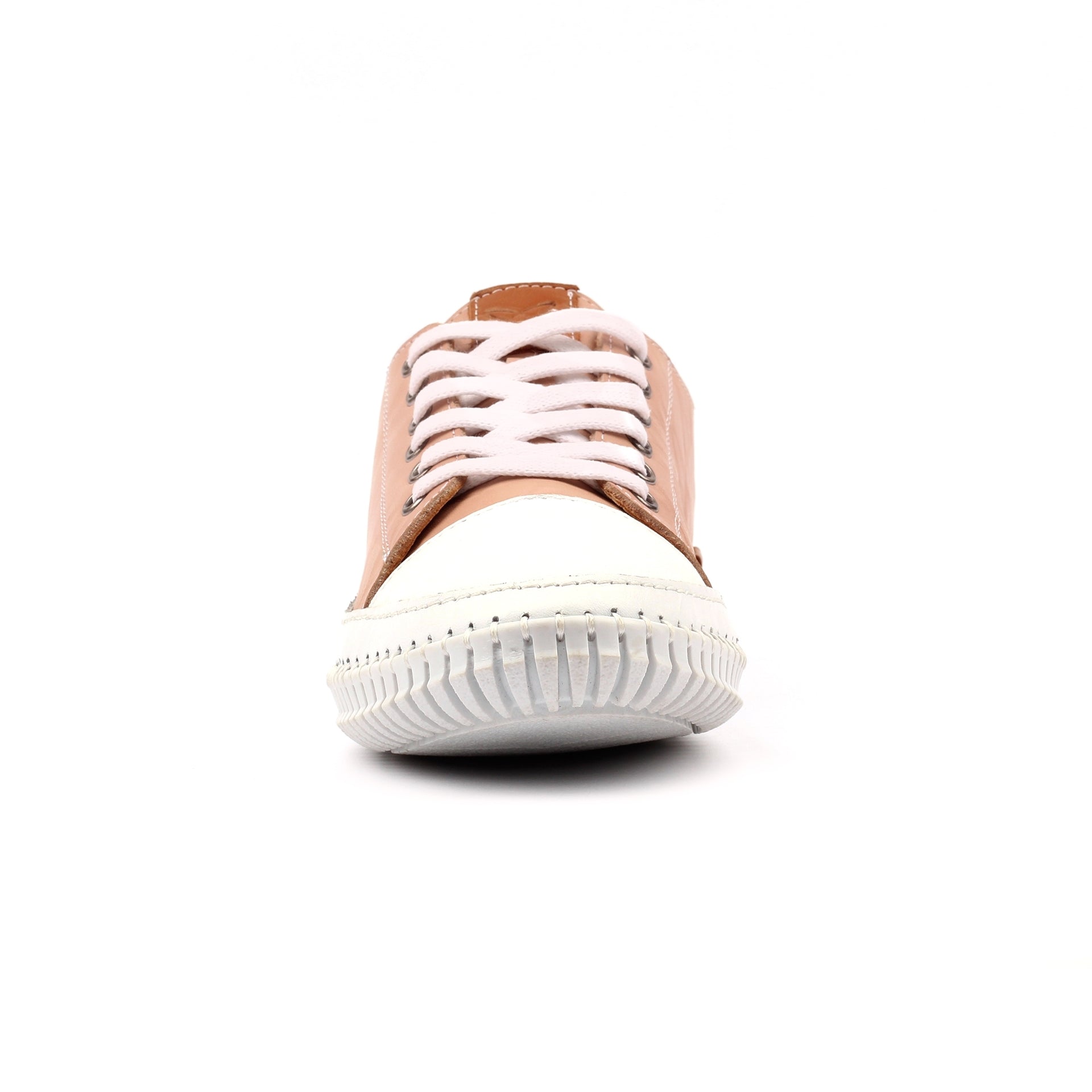 Truffle II Nude Leather Plimsoll