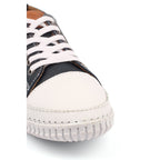 Truffle II Navy Leather Plimsoll
