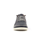 Penelopy Navy Leather Trainer