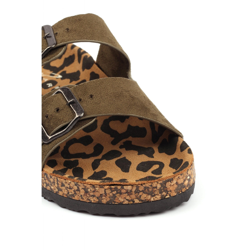 Pecan Sage Green Sandal