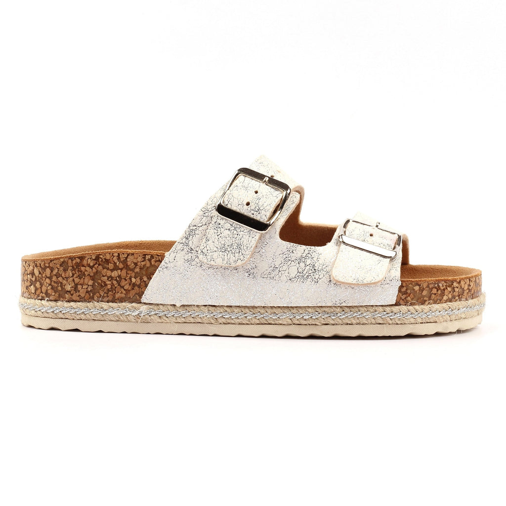 Soda Silver Sandal
