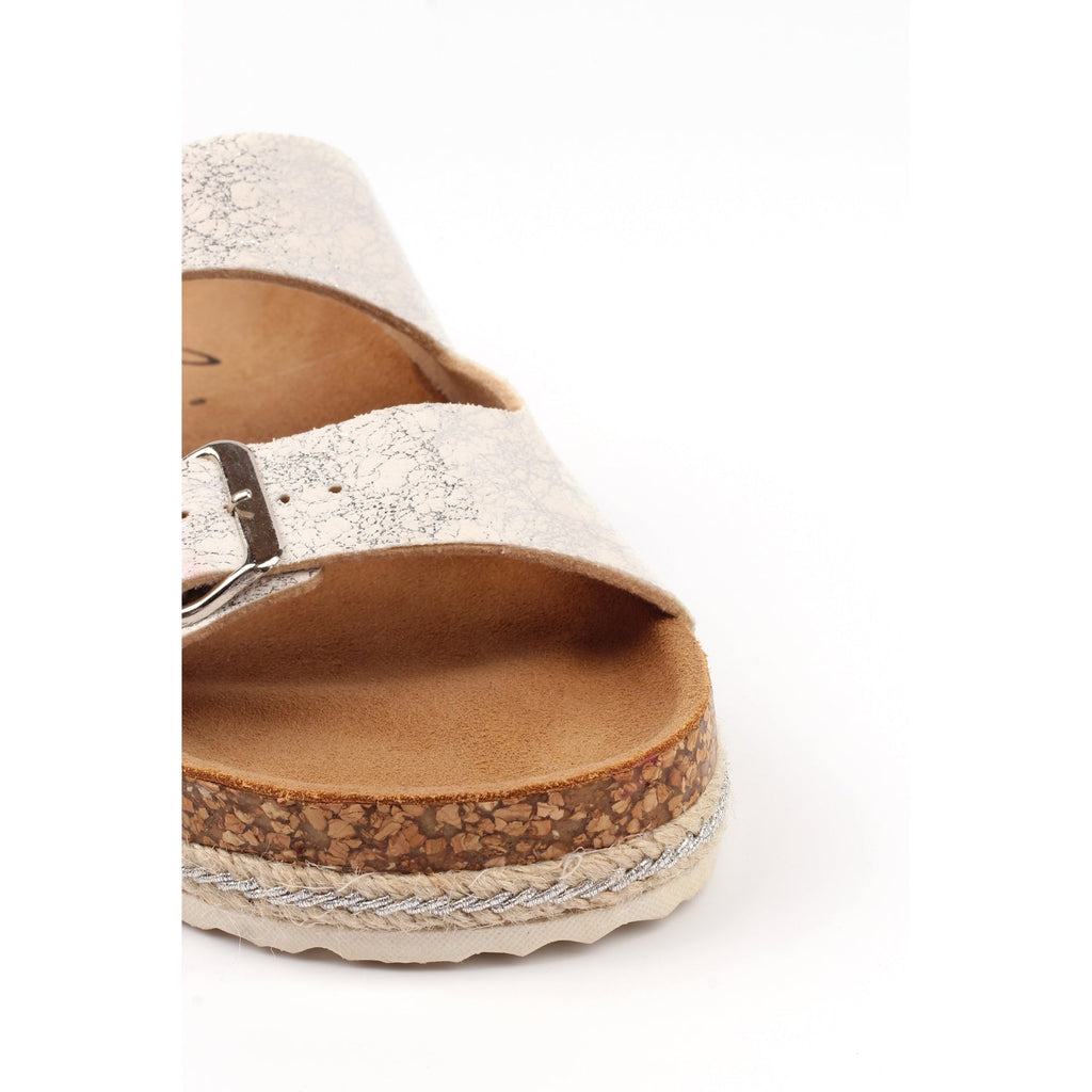 Soda Silver Sandal