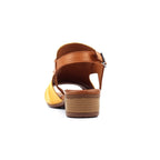 Jaden Mustard Leather Sandal