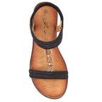 Portofino Black Sandal