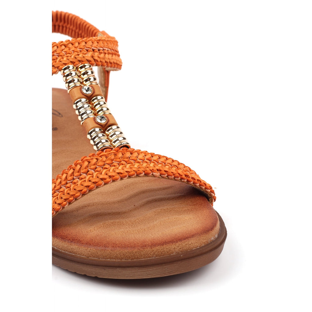Portofino Orange Sandal