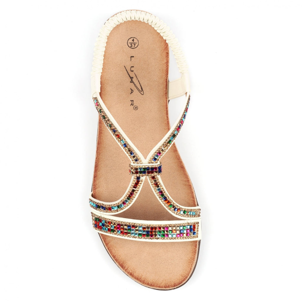 Novi White Sandal