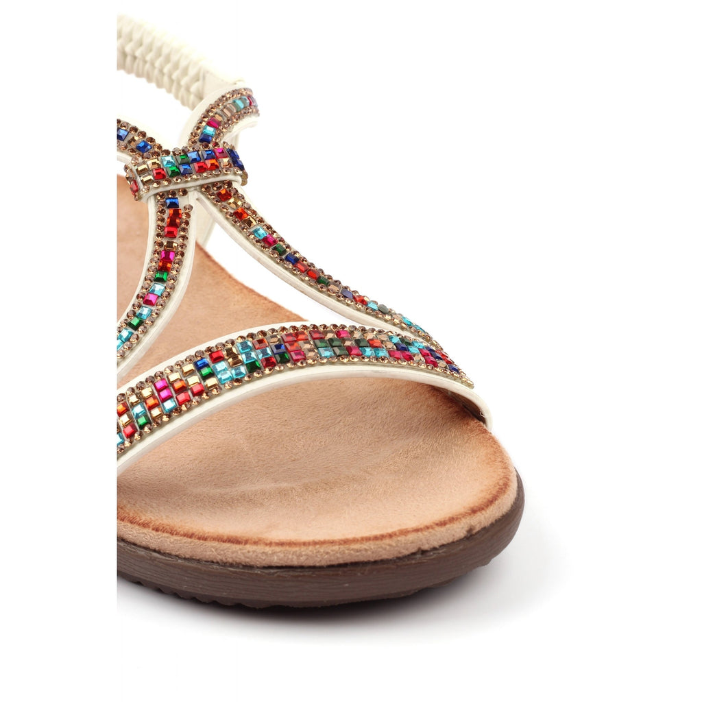 Novi White Sandal
