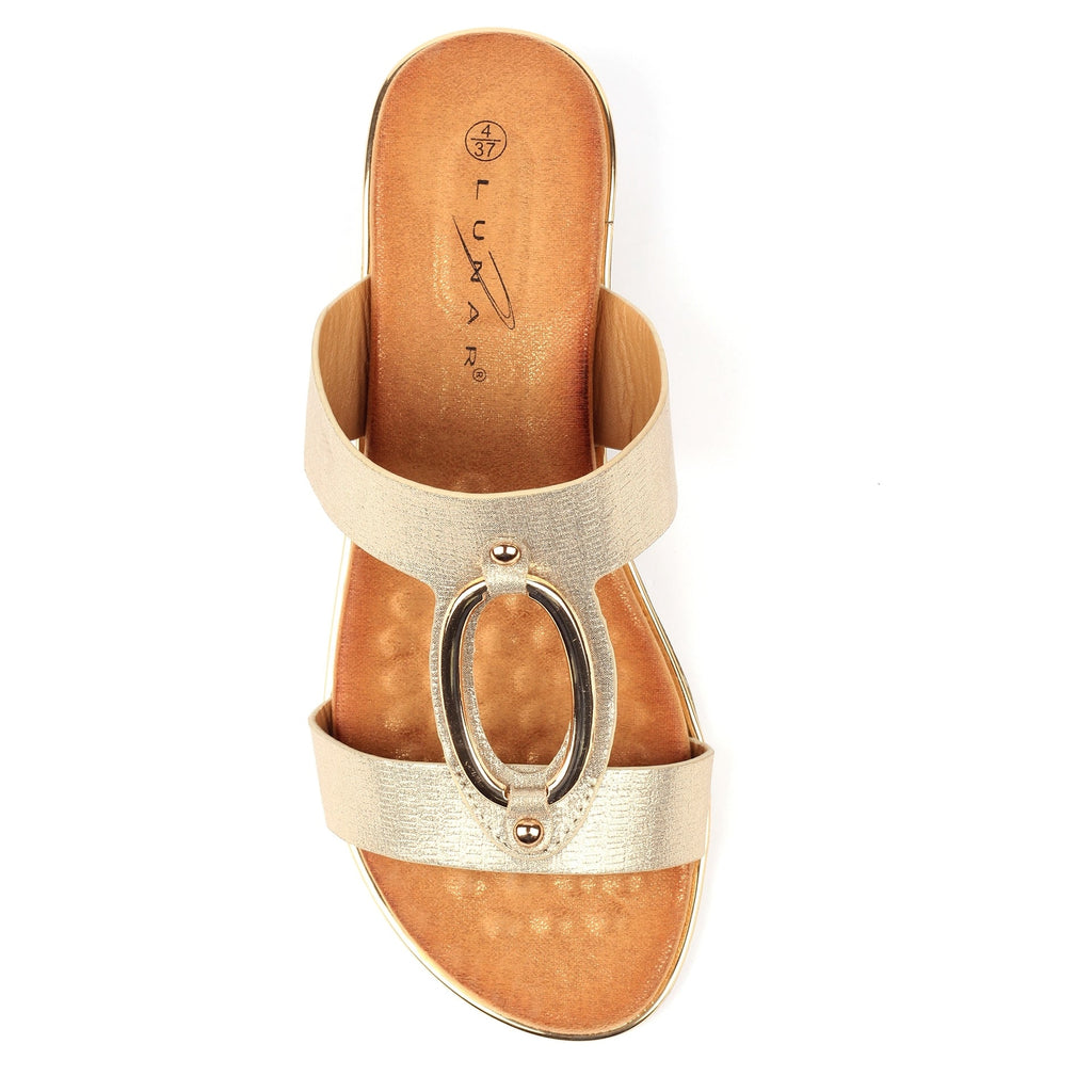 Claudia Gold Sandal