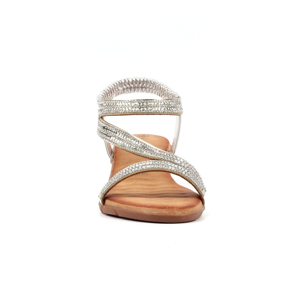 Darci Silver Wedge Sandal