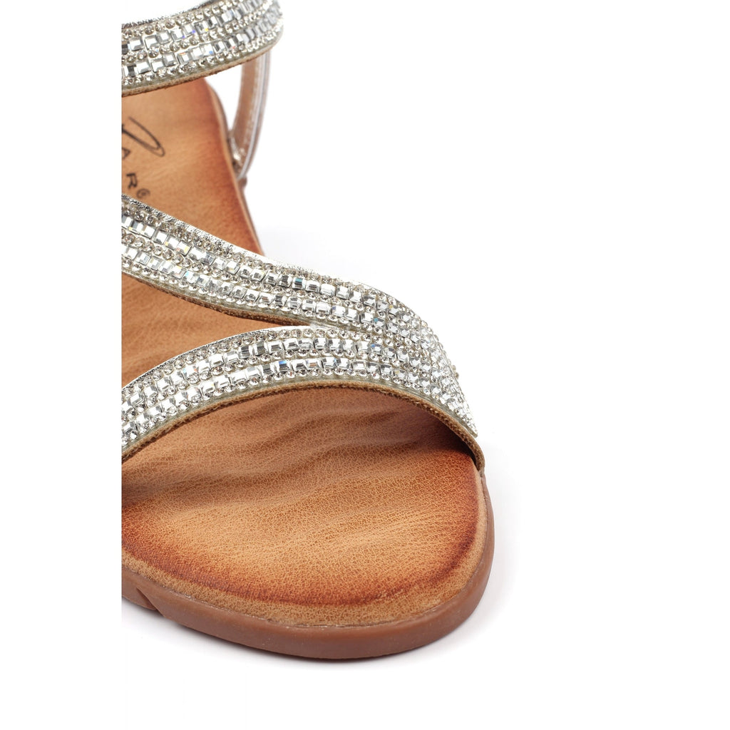 Darci Silver Wedge Sandal