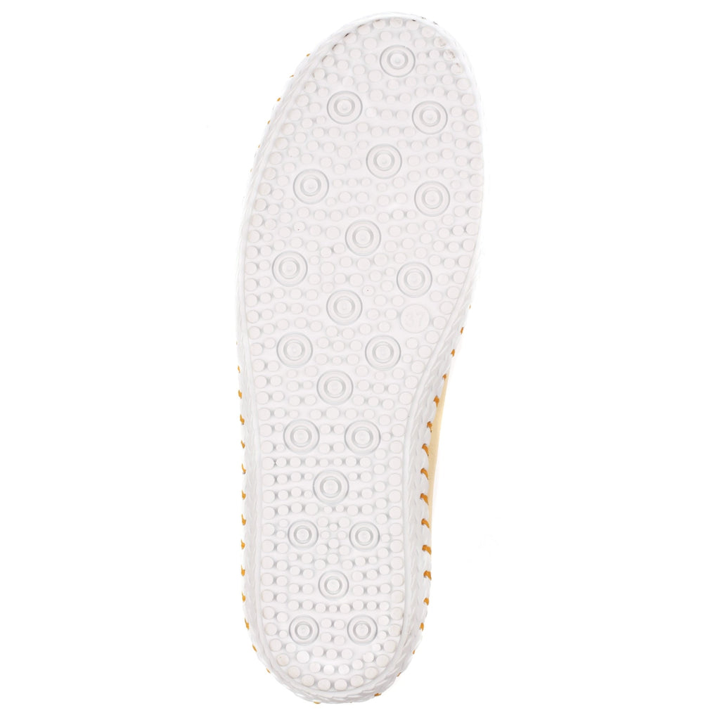 St Ives Lemon Leather Plimsoll