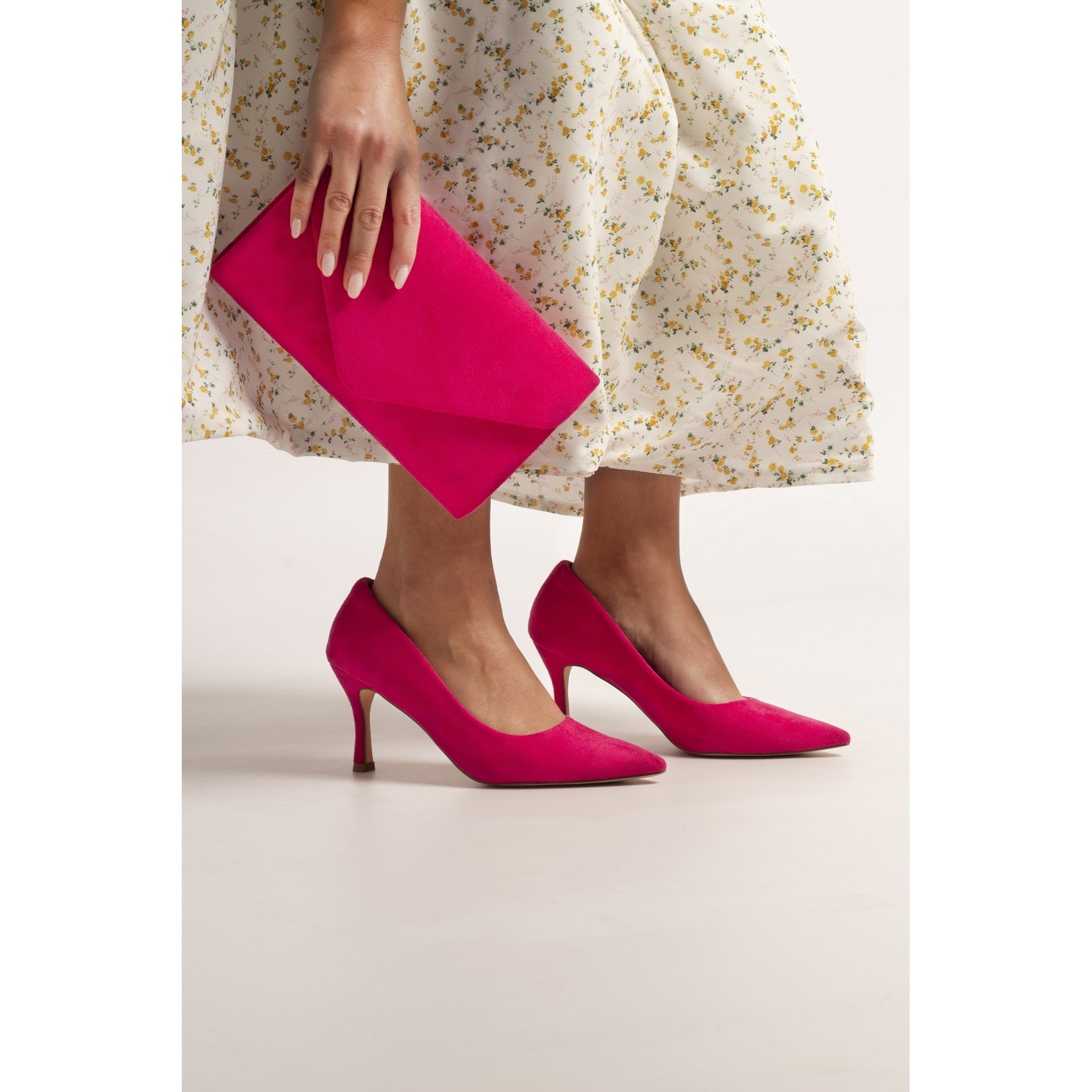 Abby / Amy Fuchsia Clutch Bag