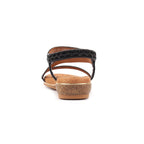 Jazmine Black/Black Wide Fit Sandal
