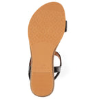 Jazmine Black/Black Wide Fit Sandal