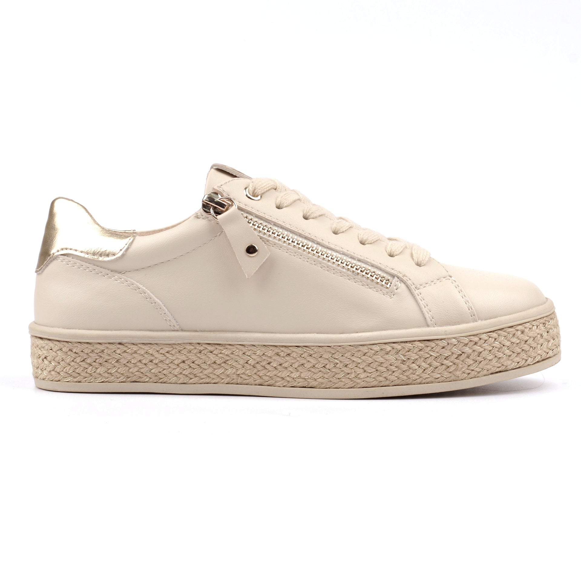 Hallie Beige Trainer