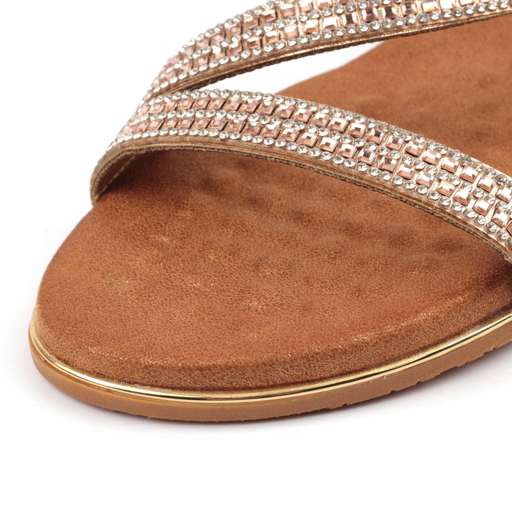 Jazmine Rose Gold Wide Fit Sandal