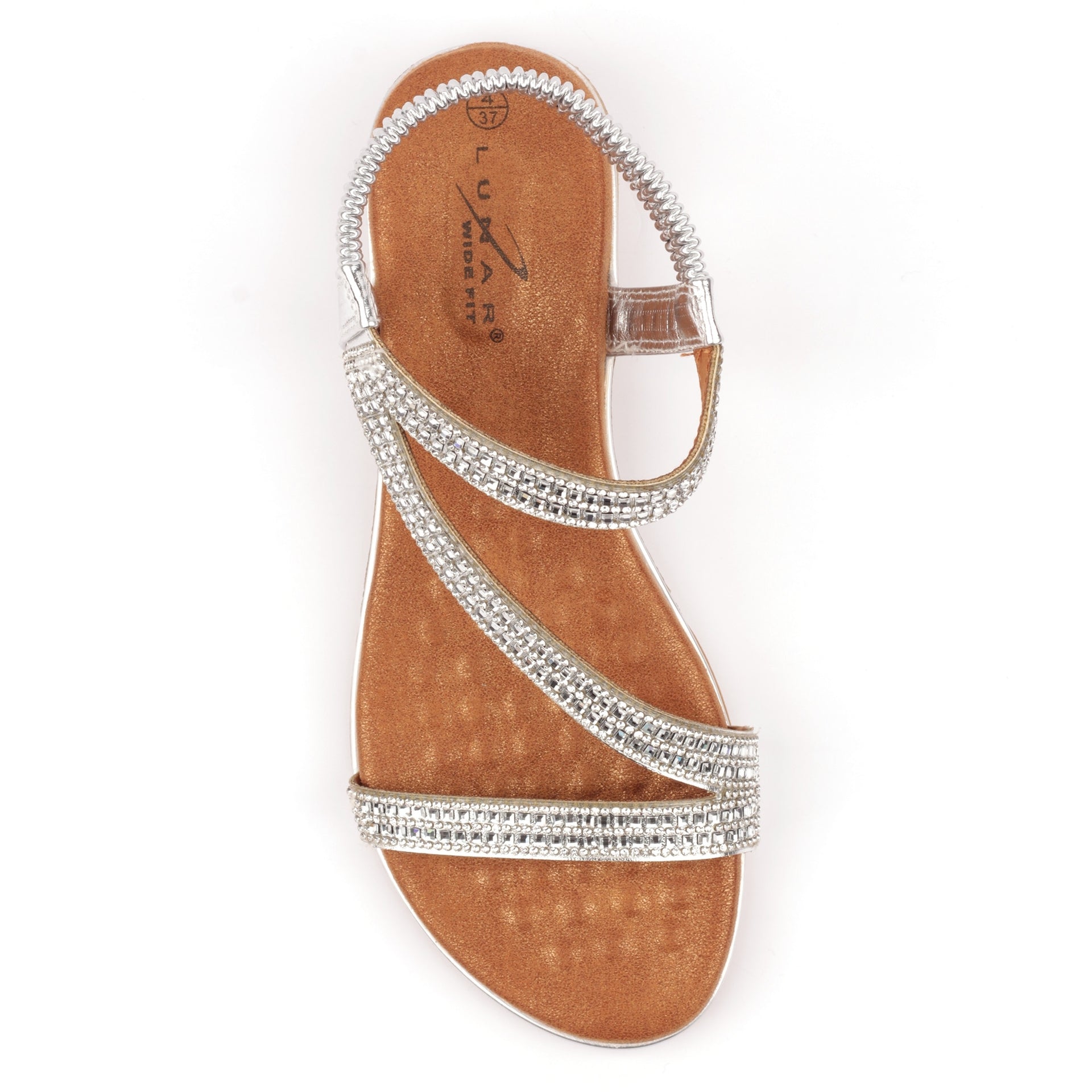 Jazmine Silver Wide Fit Sandal