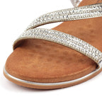 Jazmine Silver Wide Fit Sandal