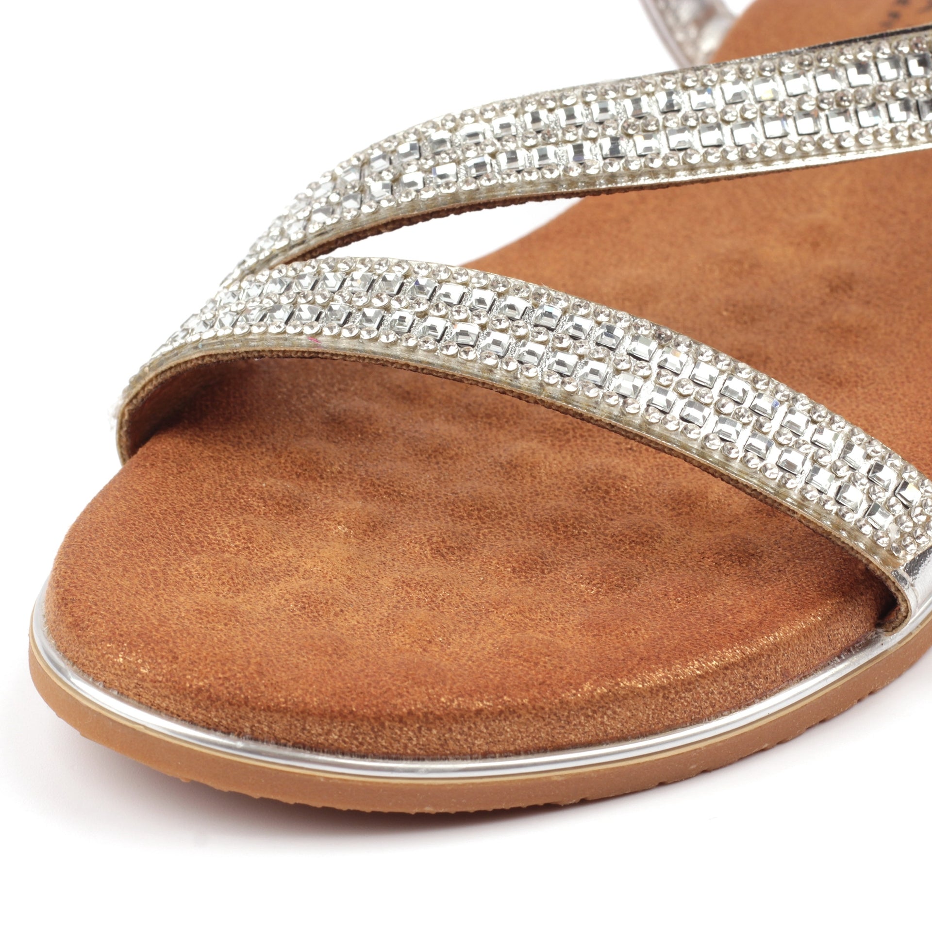Jazmine Silver Wide Fit Sandal
