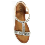 Macie Silver Wedge Sandal