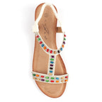 Reese White Sandal