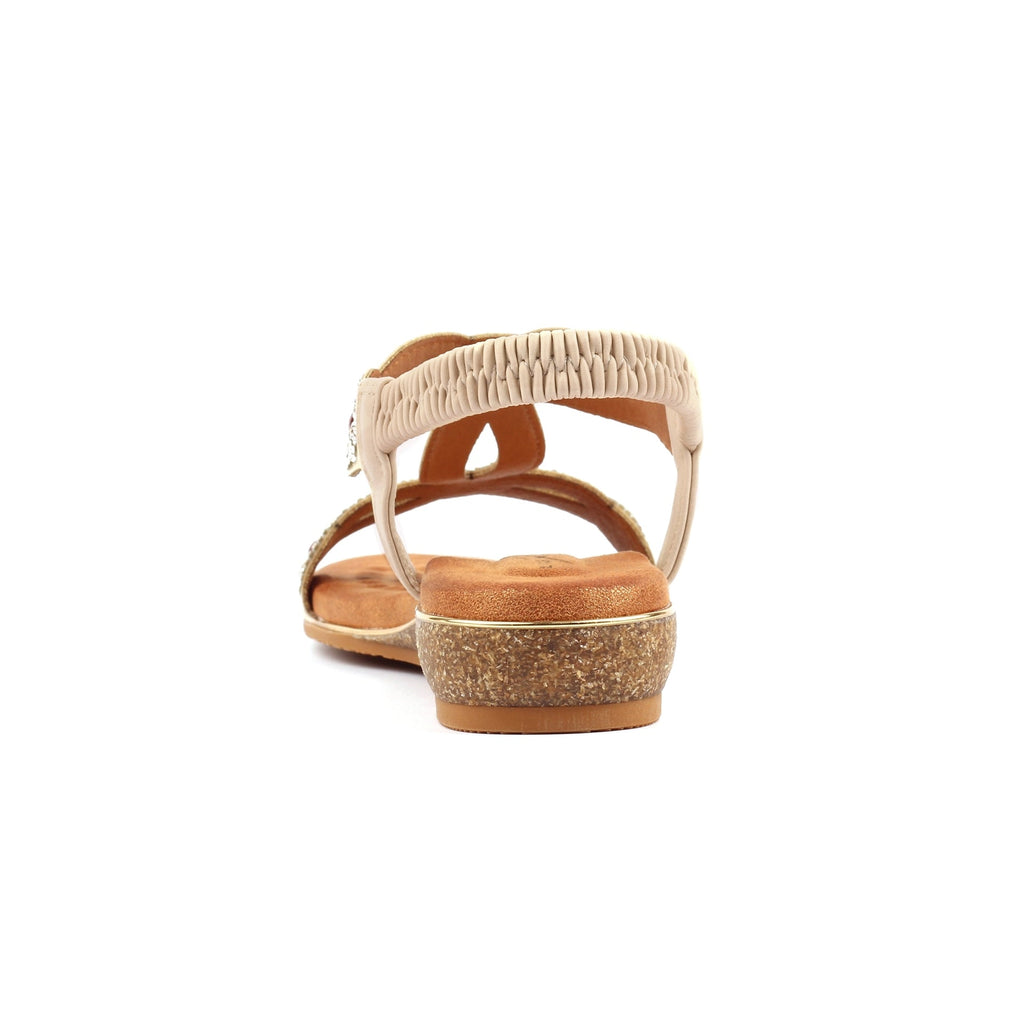 Indigo Beige Wide Fit Sandal