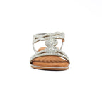 Jordan Silver Wide Fit Sandal