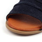 Jayleen Navy Leather Sandal