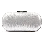 Francie SIlver Gemstone Clutch Bag