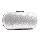 Francie SIlver Gemstone Clutch Bag