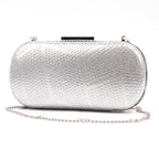 Francie SIlver Gemstone Clutch Bag