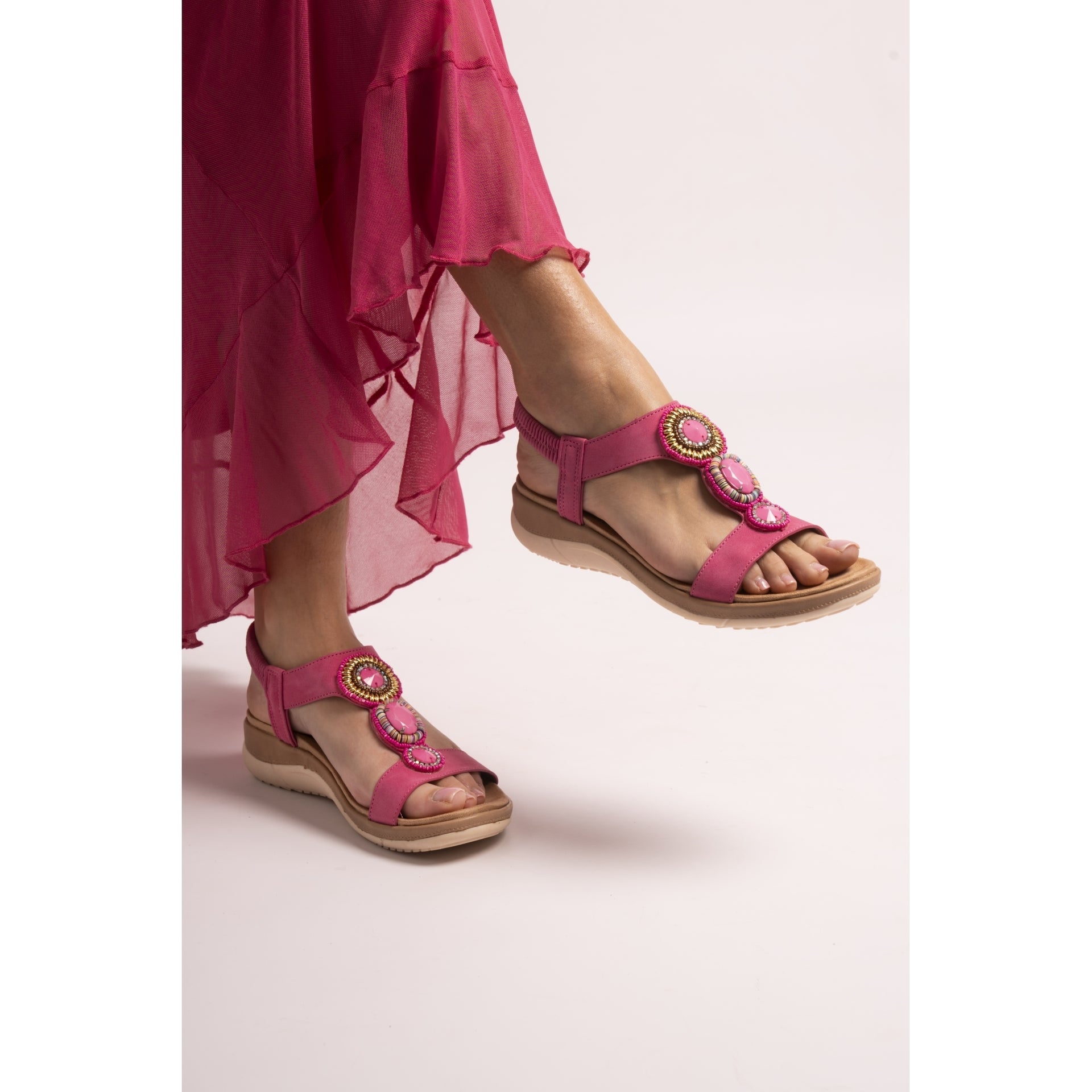 Kay Fuchsia Sandal