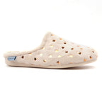 Cerys Beige Mule Slipper