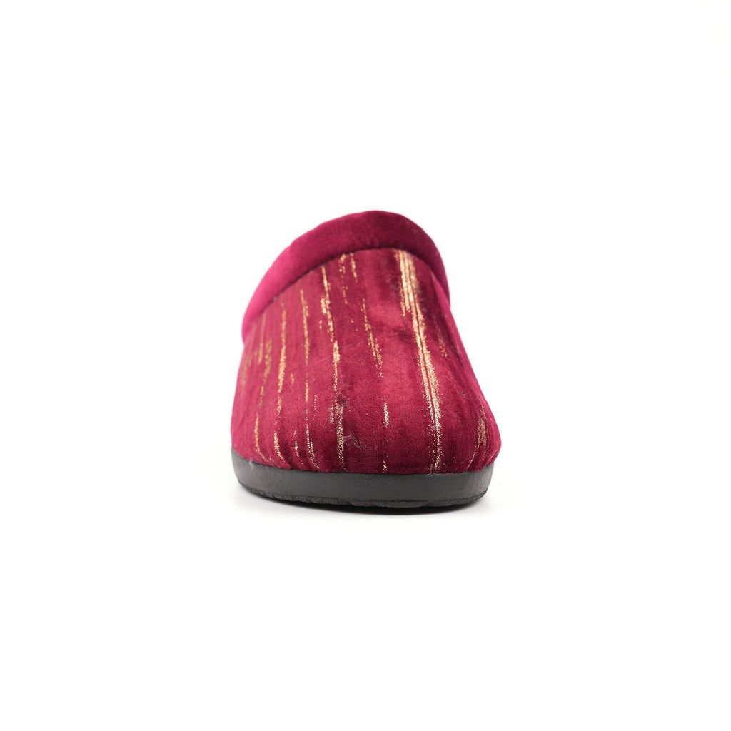 Glenda Burgundy Slipper