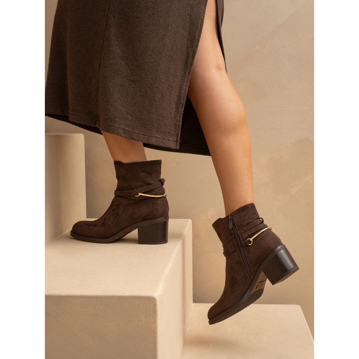 Kiki Brown Ankle Boot