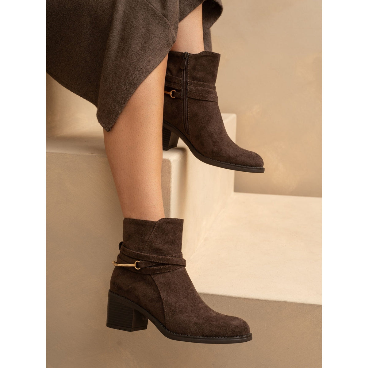 Kiki Brown Ankle Boot