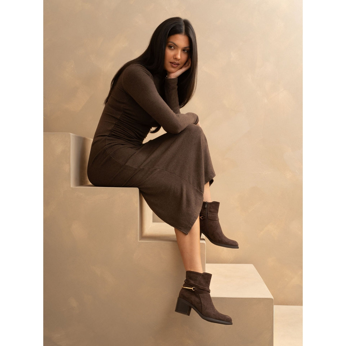 Kiki Brown Ankle Boot